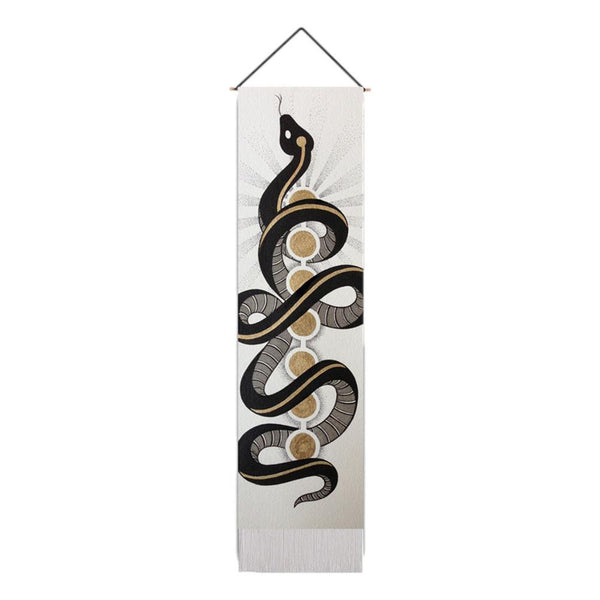 Moon and Snake Hanging Tapestry