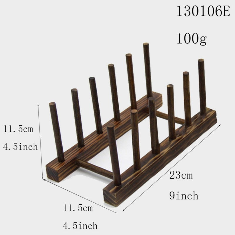 Wooden Dish Drainer Rack