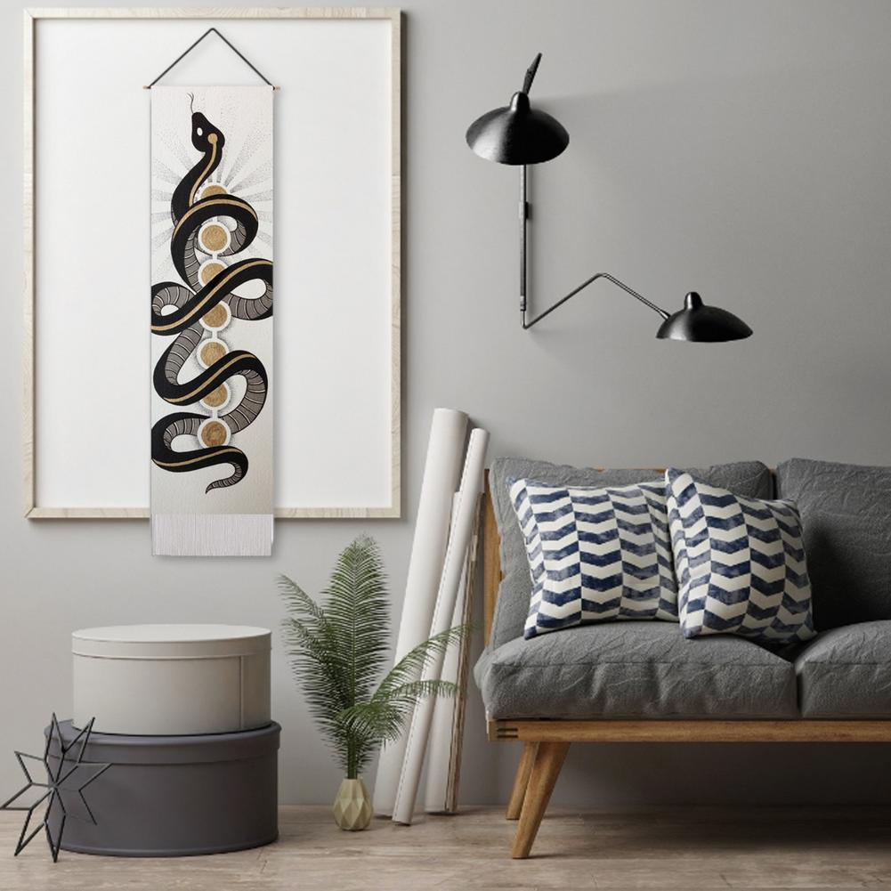 Moon and Snake Hanging Tapestry