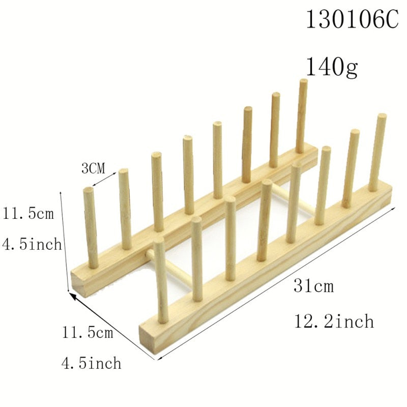 Wooden Dish Drainer Rack