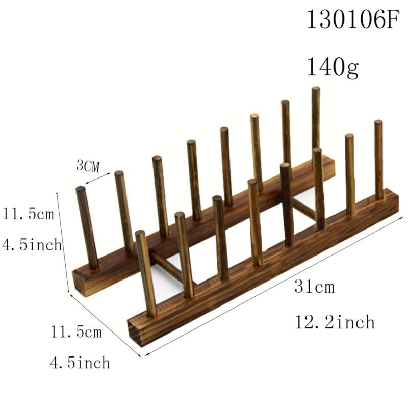 Wooden Dish Drainer Rack