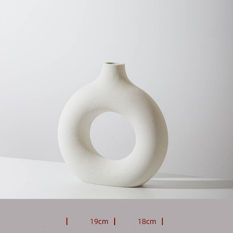 Hollow Ceramic Vase