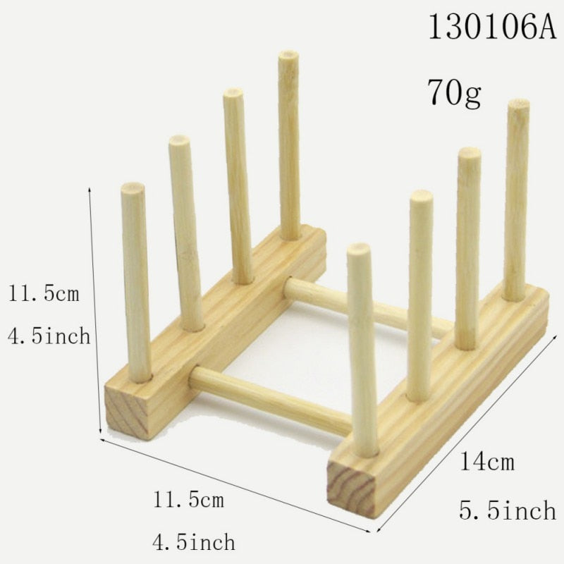 Wooden Dish Drainer Rack