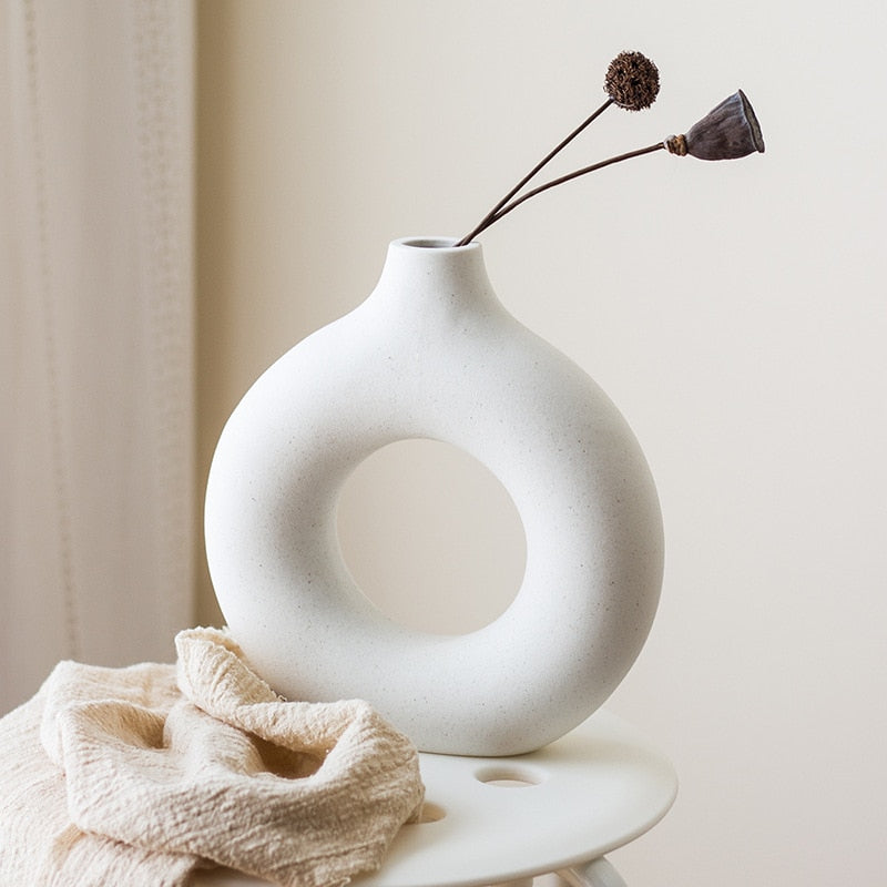 Hollow Ceramic Vase