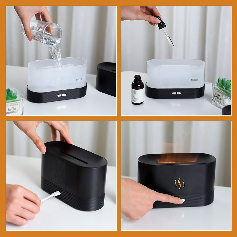 Flame-like Ultrasonic Humidifier