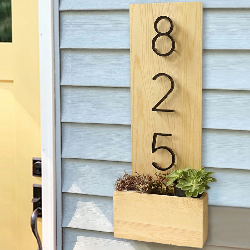 Floating Exterior House Number