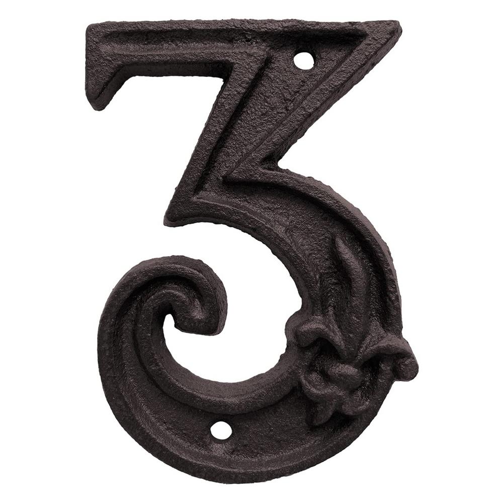 Cast Iron House Number