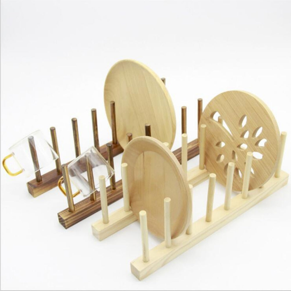 Wooden Dish Drainer Rack