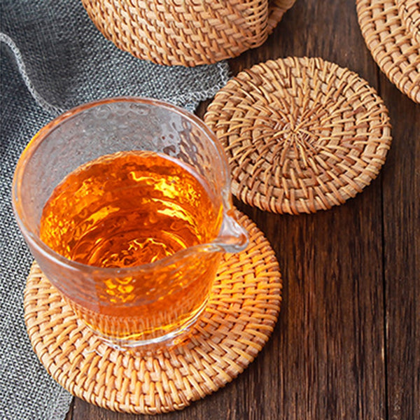 Rattan Coasters Set